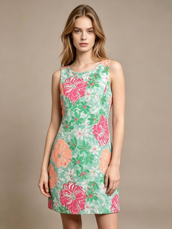 Lilly Pulitzer Dresses & Skirts - NWOT LILLY PULITZER Eden Poolside Beach Walk Shift Dress Size M Multicolor